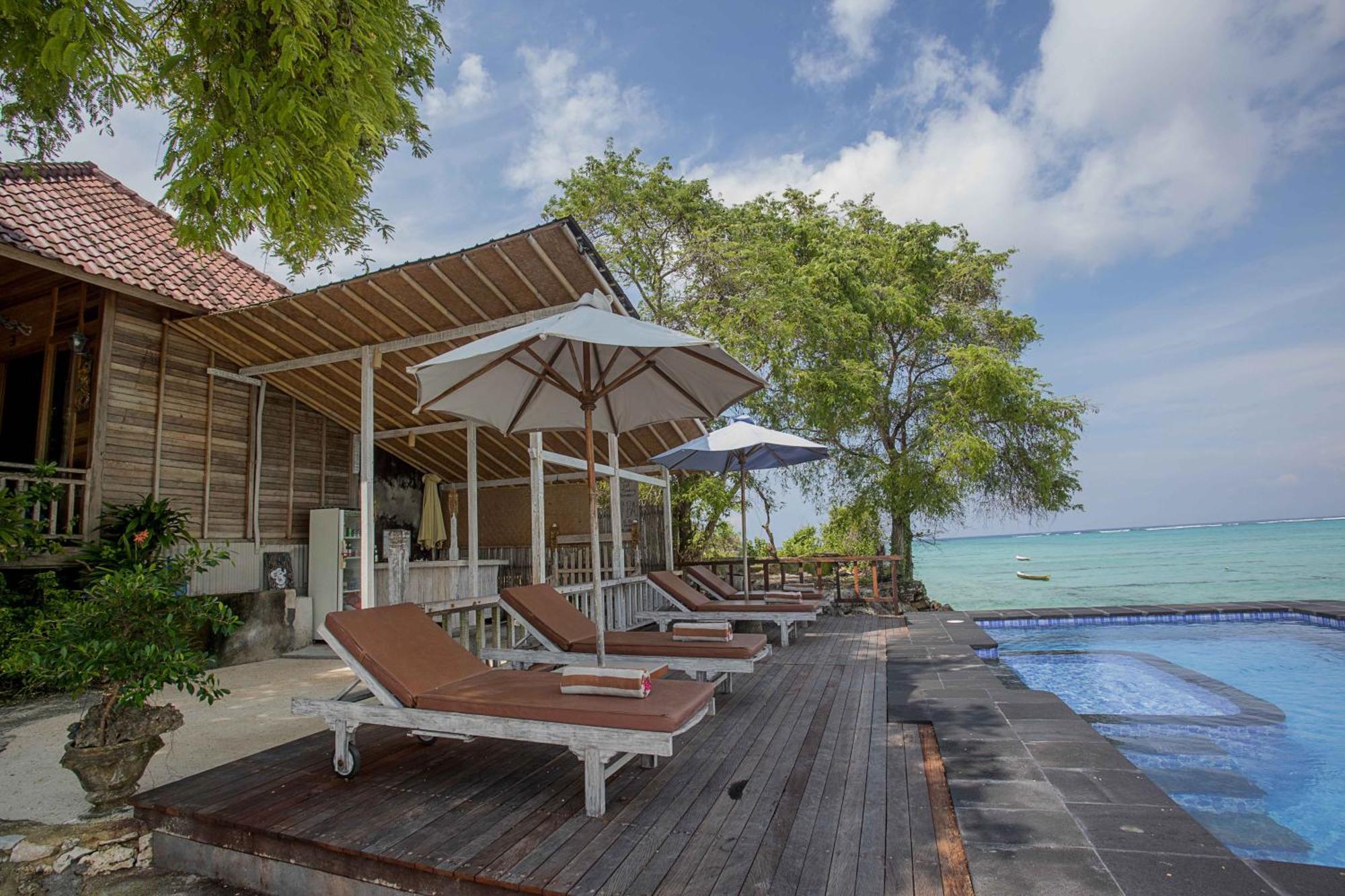 Wooden Beach Sunset Cottages Lembongan Exteriör bild