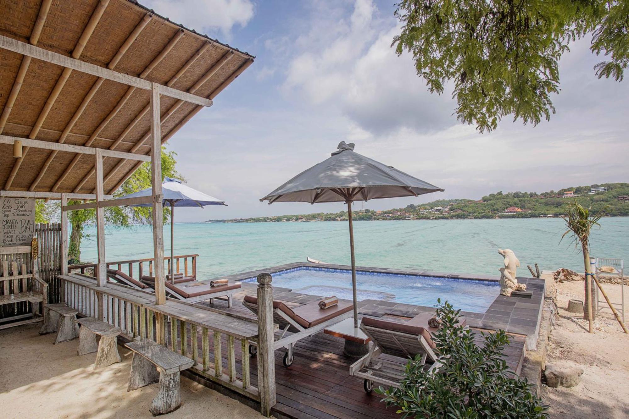 Wooden Beach Sunset Cottages Lembongan Exteriör bild